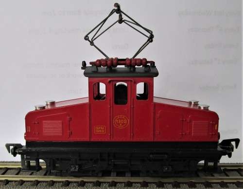 Locomotives Fleischmann HO E 1302 Red Electric Locomotive Rare Item